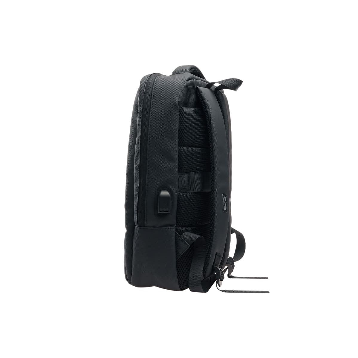 Mochila Oslo USB compartimiento múltiple lateral2